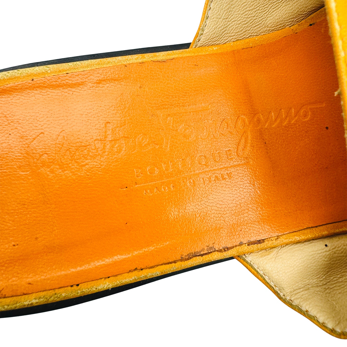 Salvatore Ferragamo Orange Flip Flops (Size 39)