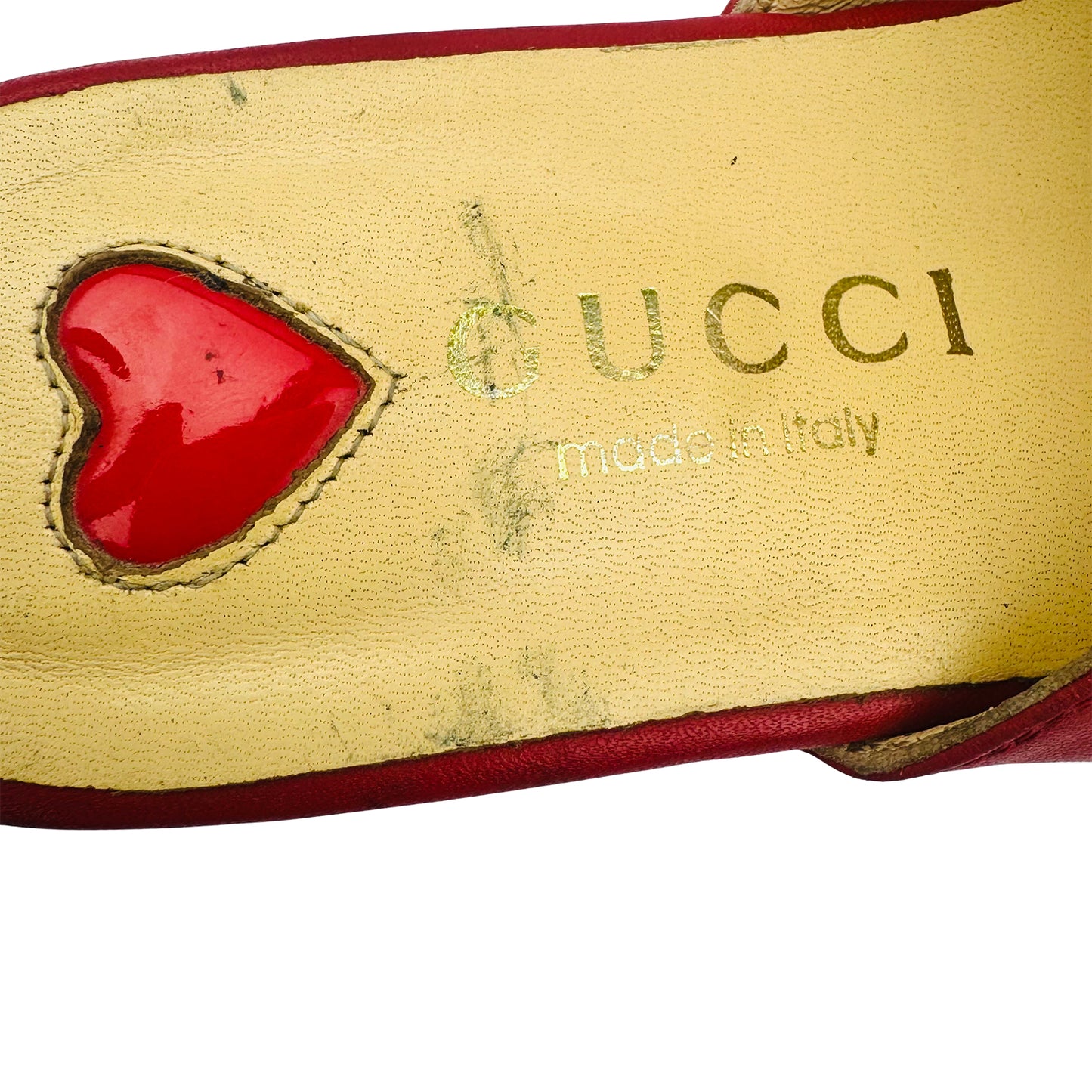 Gucci Princetown Red Leather Italian Mules (Size 40)