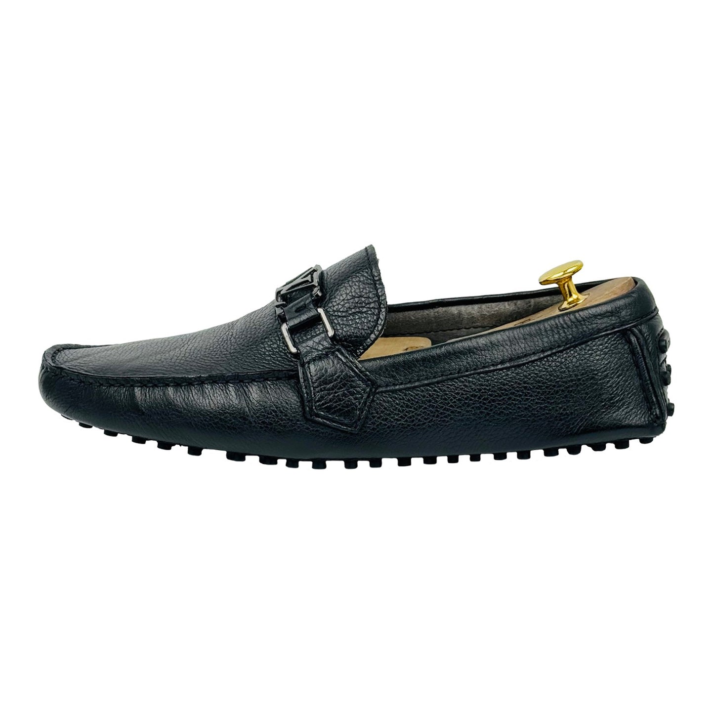 Louis Vuitton Hockenheim Black Leather Loafers (Size 42.5)