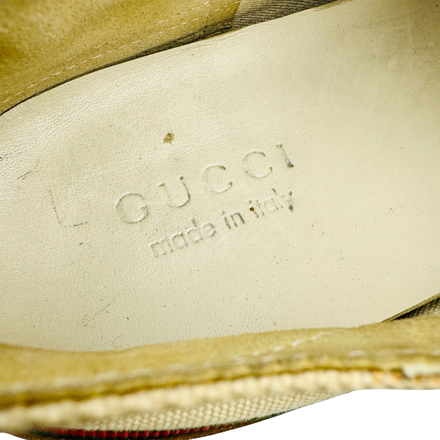 Gucci Web Shelly Line Lace-Up Sneakers (Size 41.5) - 261919
