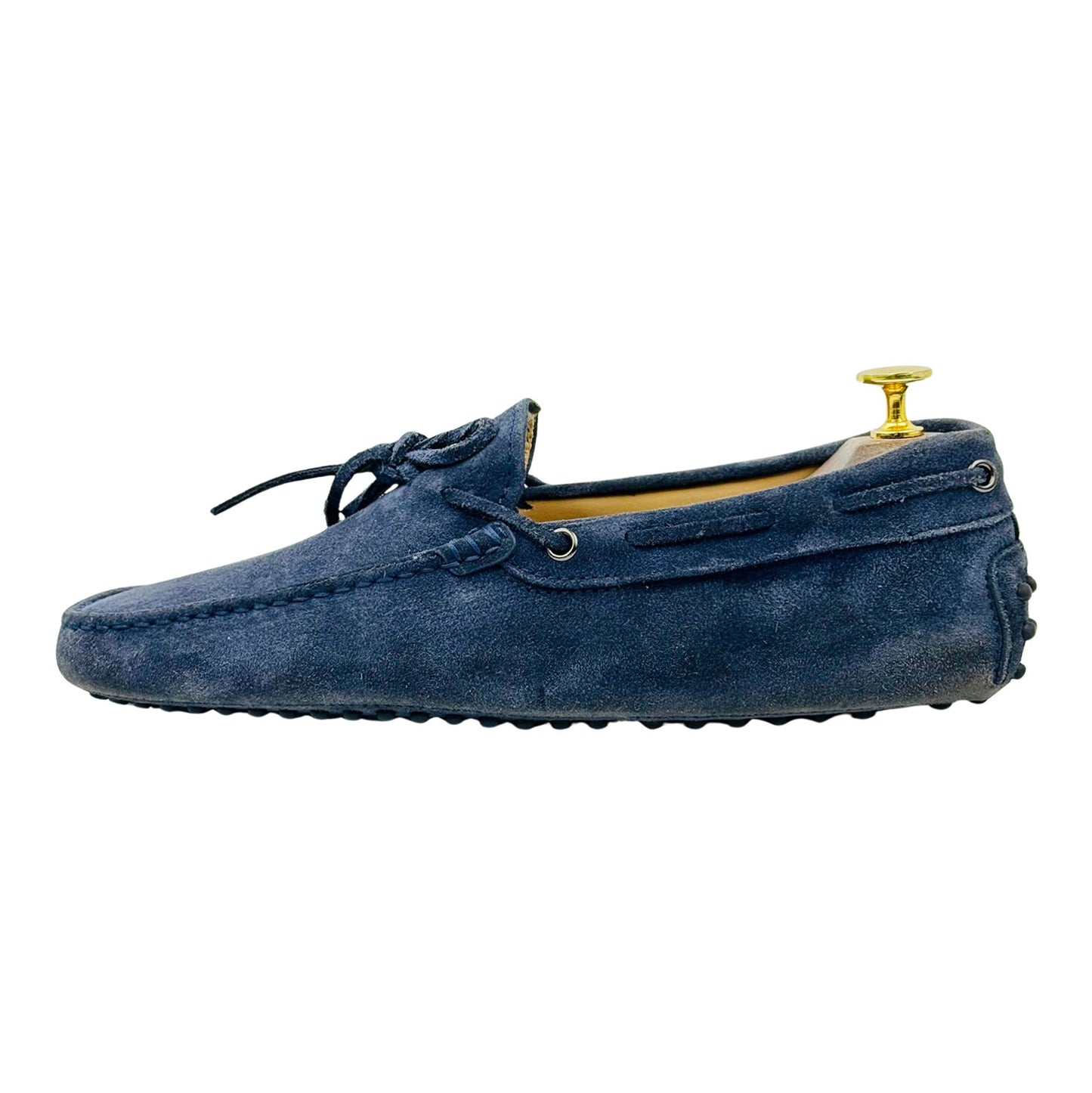 Tod's Men's Blue Suede Gommino Loafers (Size 42)
