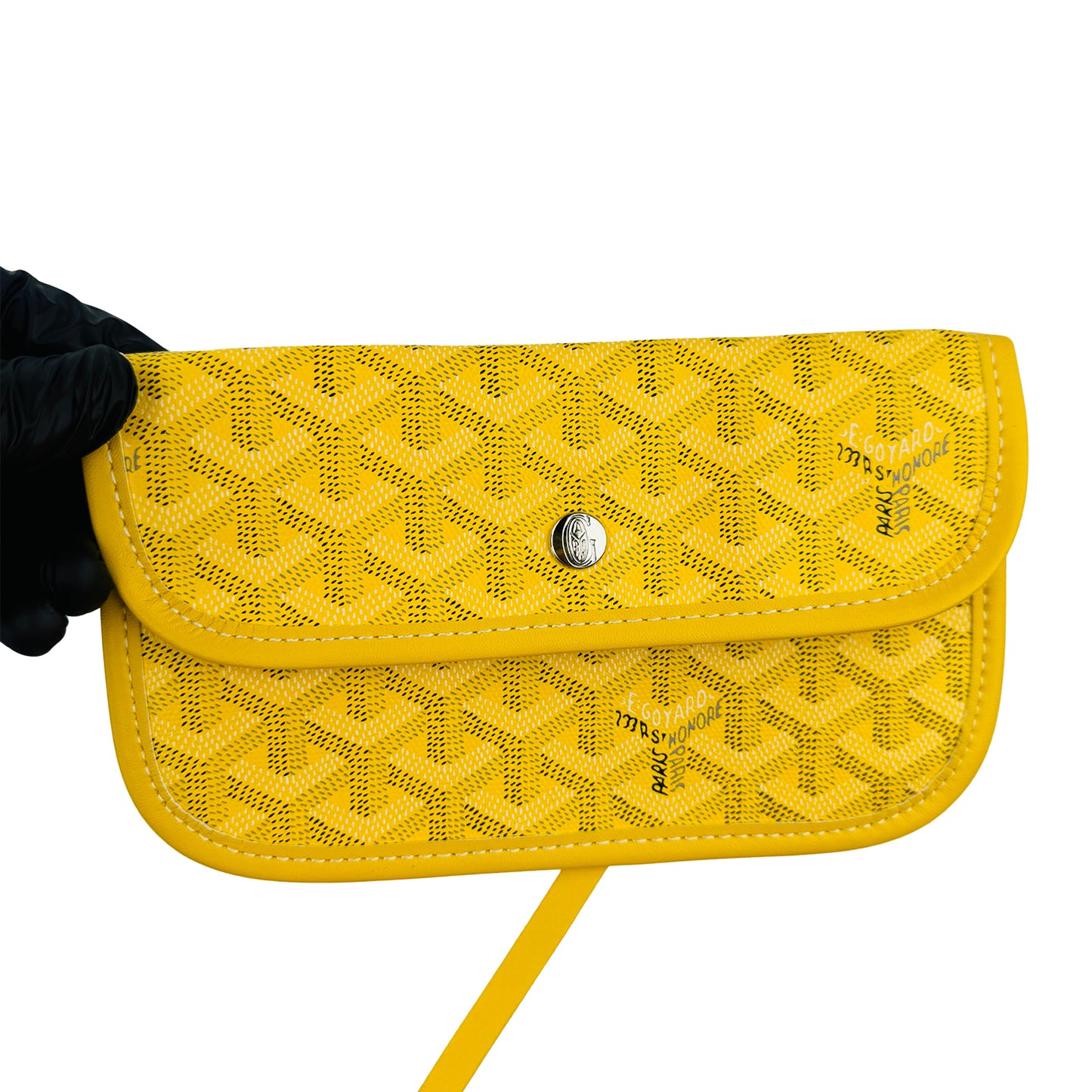 Goyard Saint Louis Yellow Goyardine Canvas Tote Bag