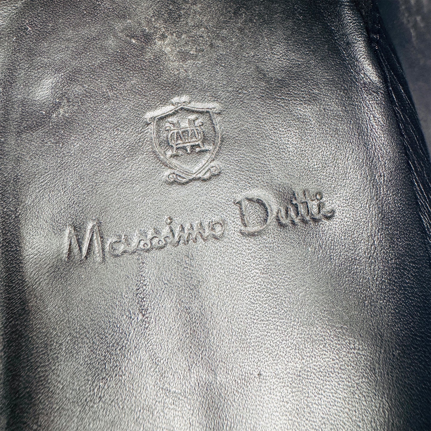 Massimo Dutti Black Leather Penny Loafers (Size 42.5/43)