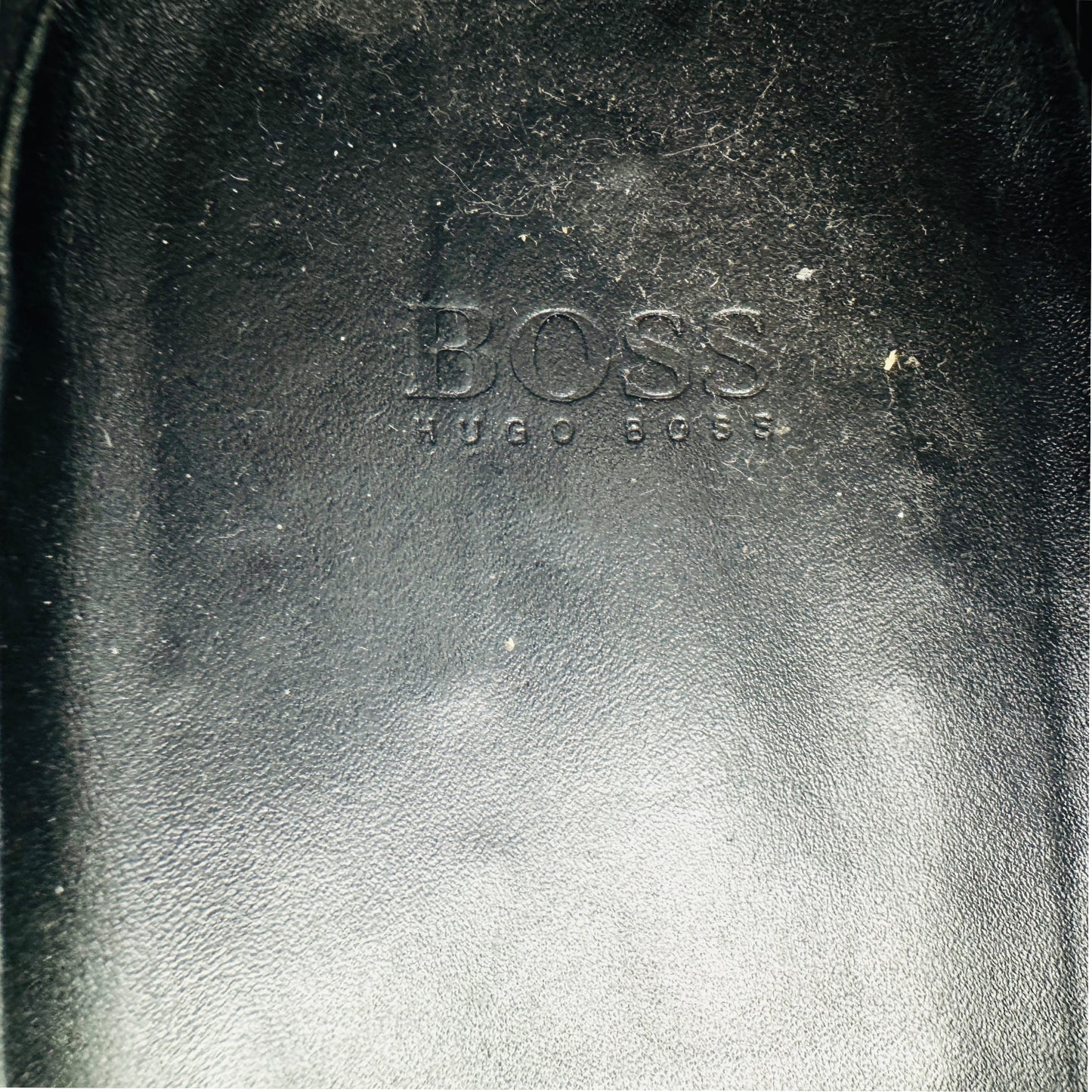 Hugo Boss Men's Black Leather Penny Loafers (Size 44)