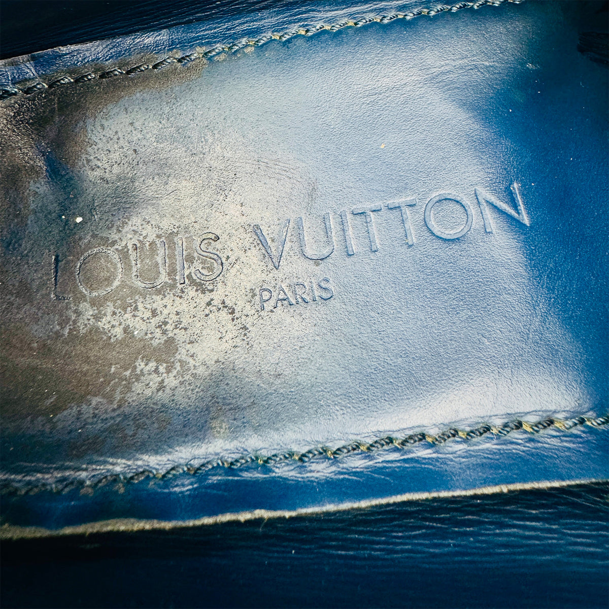 Louis Vuitton Monte Carlo Blue Leather Loafers (Size 42)