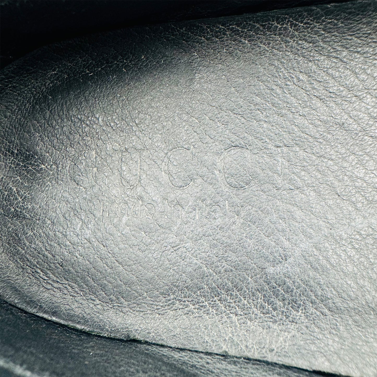 Gucci Men's GG Monogram Black Leather Loafer (Size 43/43.5)