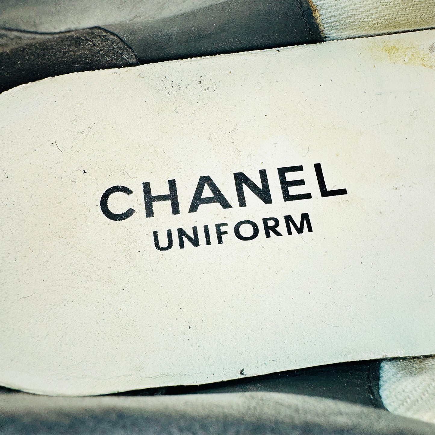 Chanel White Leather Sneakers (Size 38.5)