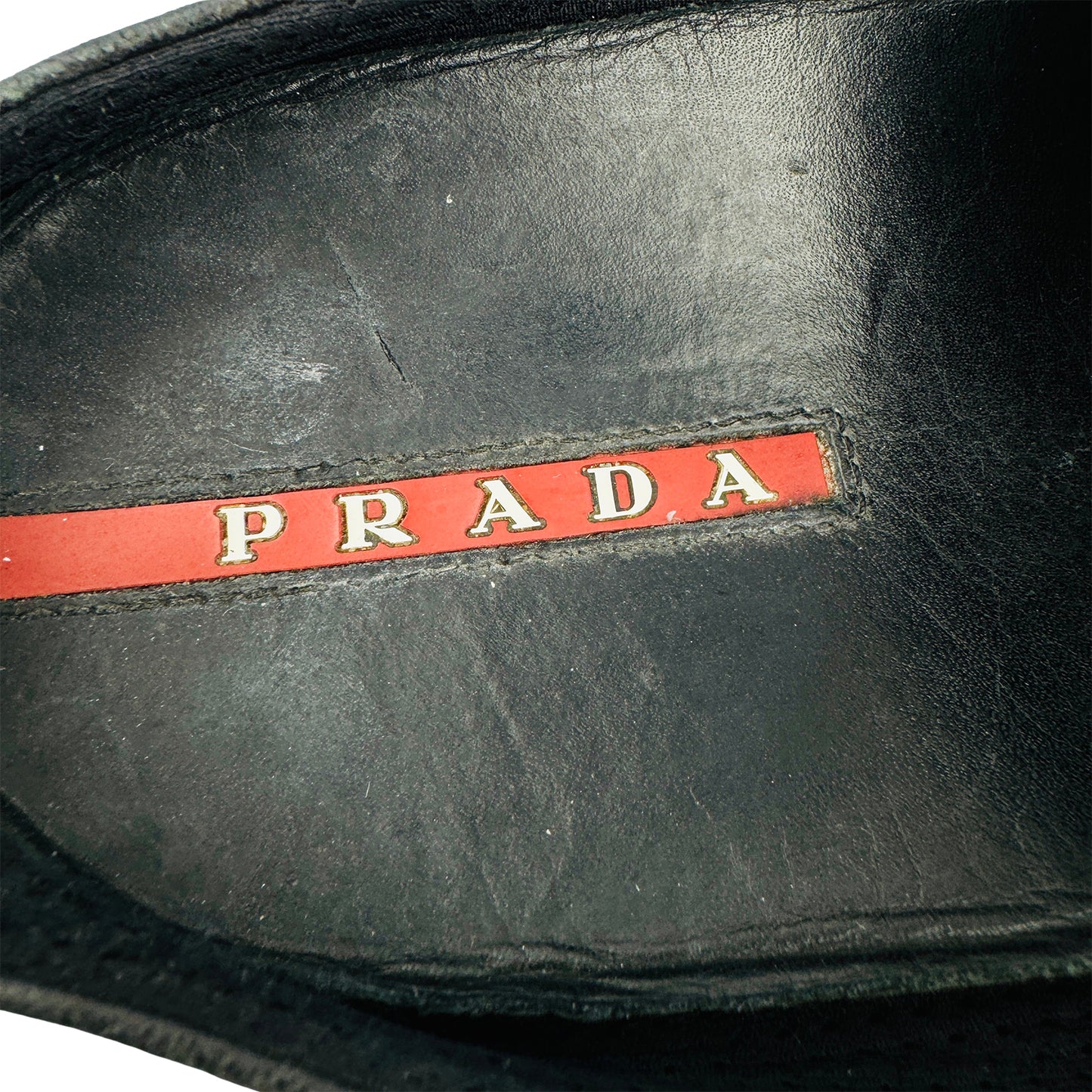 Prada Men's Black Leather Mules (Size 43.5)