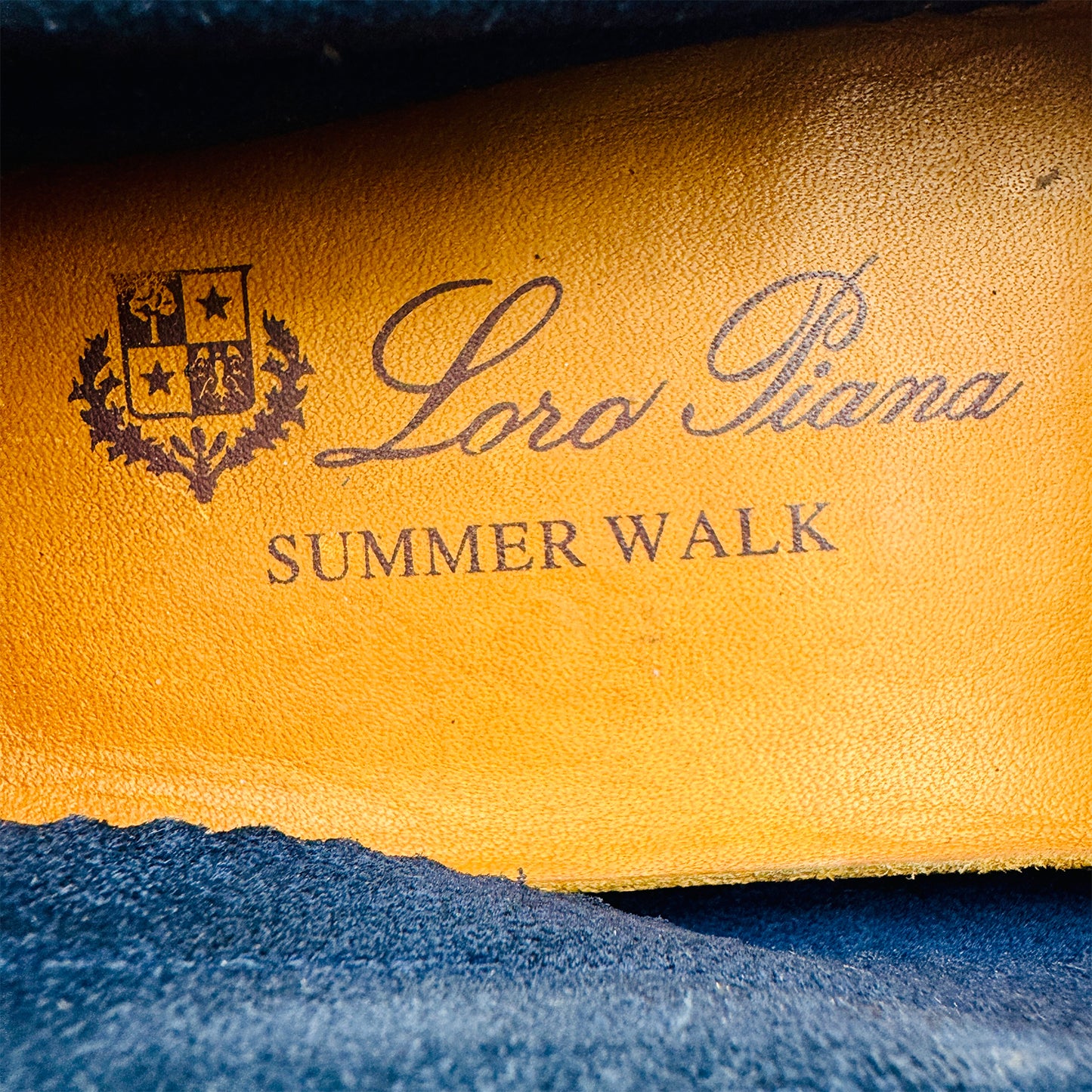 Loro Piana Summer Charms Walk Blue Loafers (Size 41) - H18068