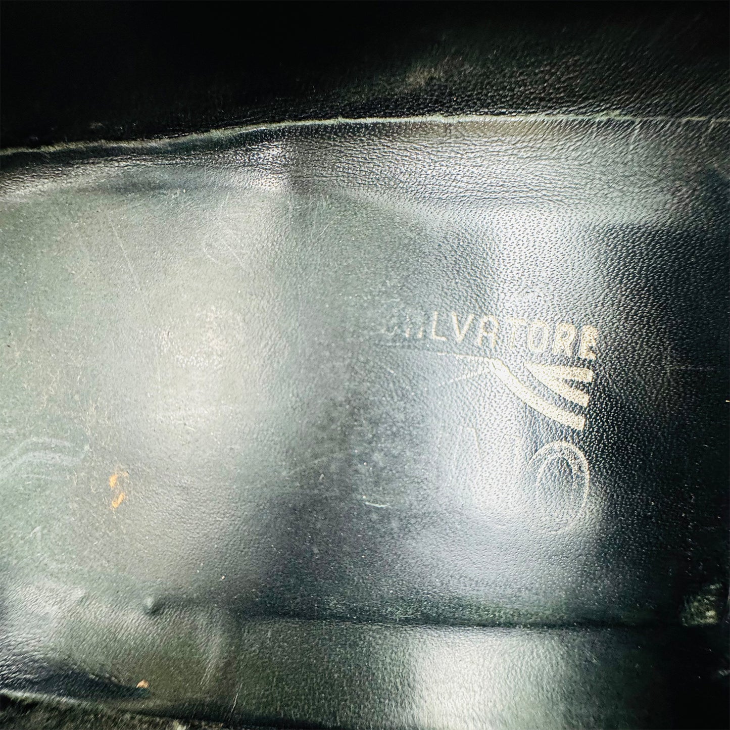 Salvatore Ferragamo Black Leather Loafers (Size 44)