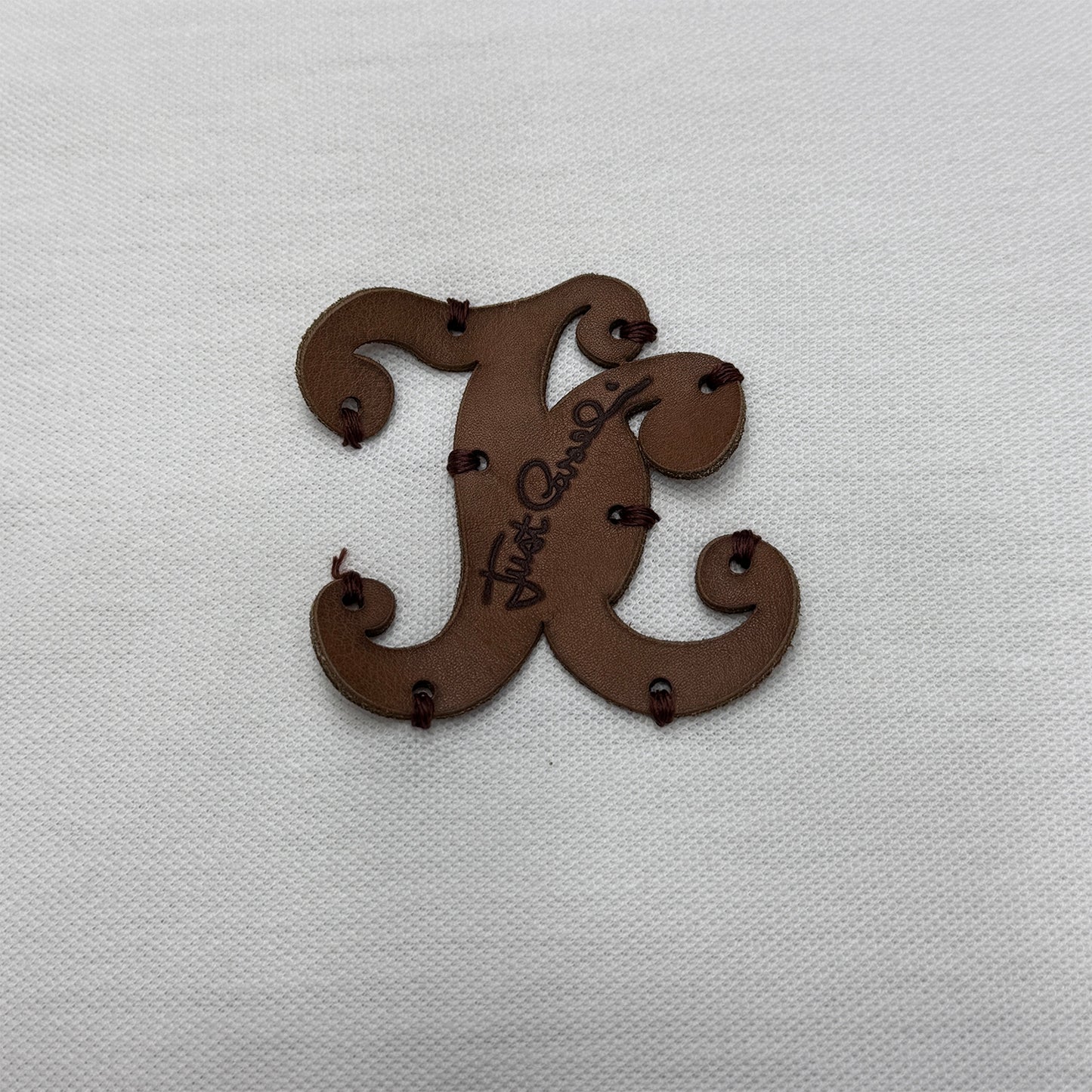 Just Cavalli White Long Sleeves T-Shirt (Size Small/Large)