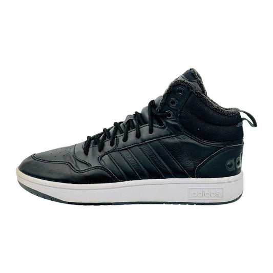Adidas Men's Hoops 3.0 Black Sneakers (Size 42.5) - GZ6679