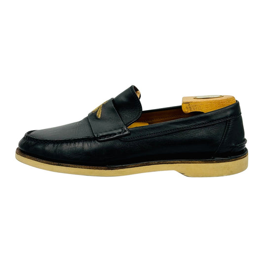 Gucci Men's Bee Embroided Black Leather Loafer (Size 42.5/43)