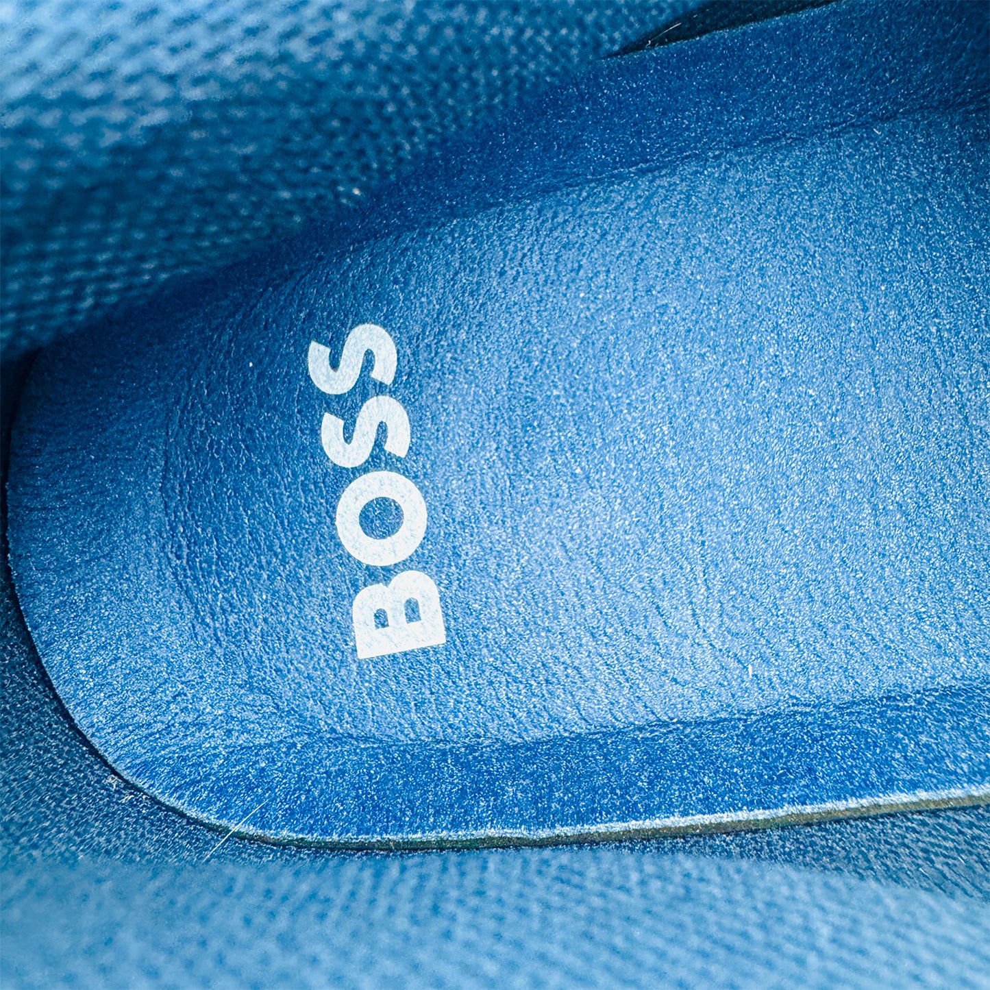 Hugo Boss Logo-Elastic Navy Slipon Shoes (Size 41)