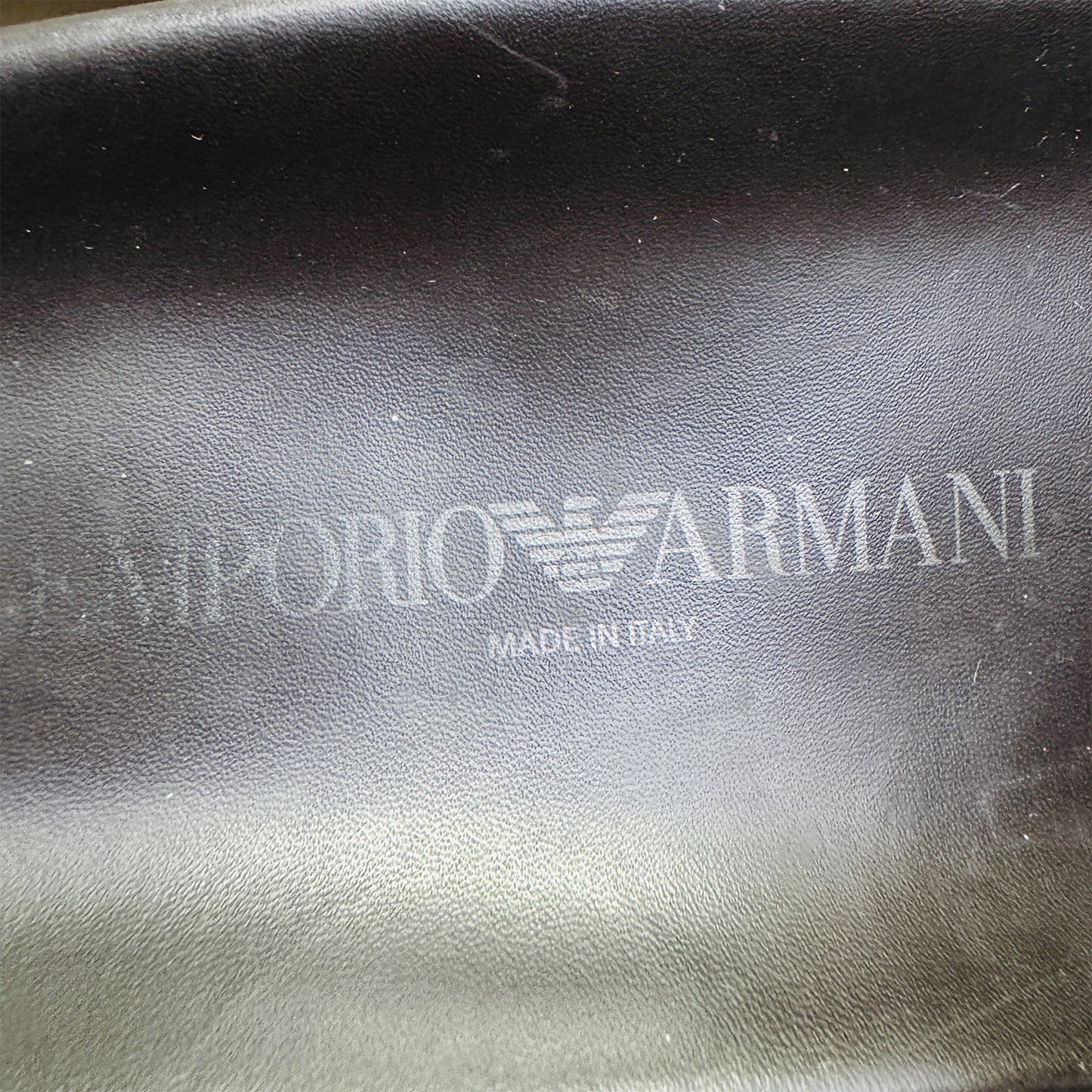 Emporio Armani Men's Black Slippers (Size 41/41.5) - X4P067