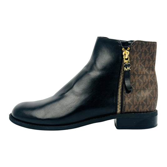 Michael Kors Britt Signature Logo Trim Ankle Boot (Size 37.5)