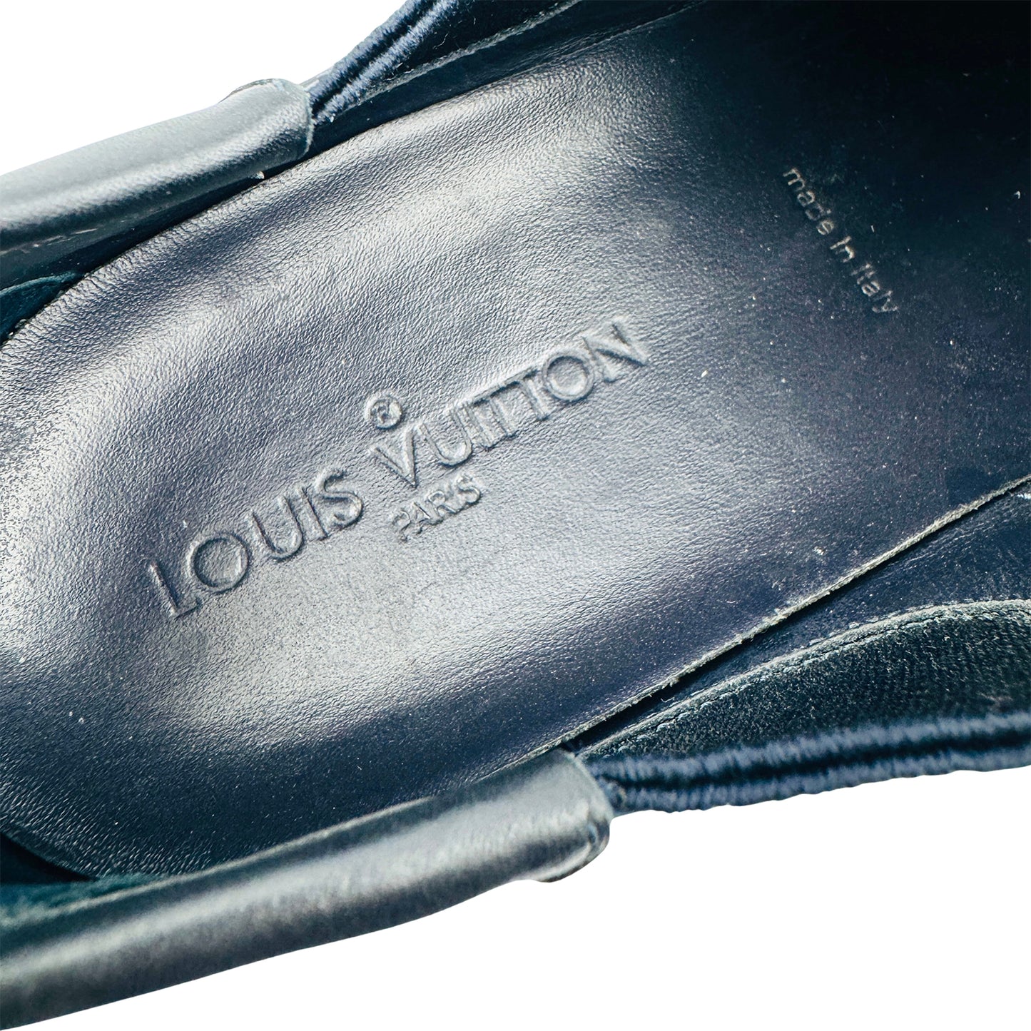 Louis Vuitton Slalom Blue Denim Sneakers (Size 44)