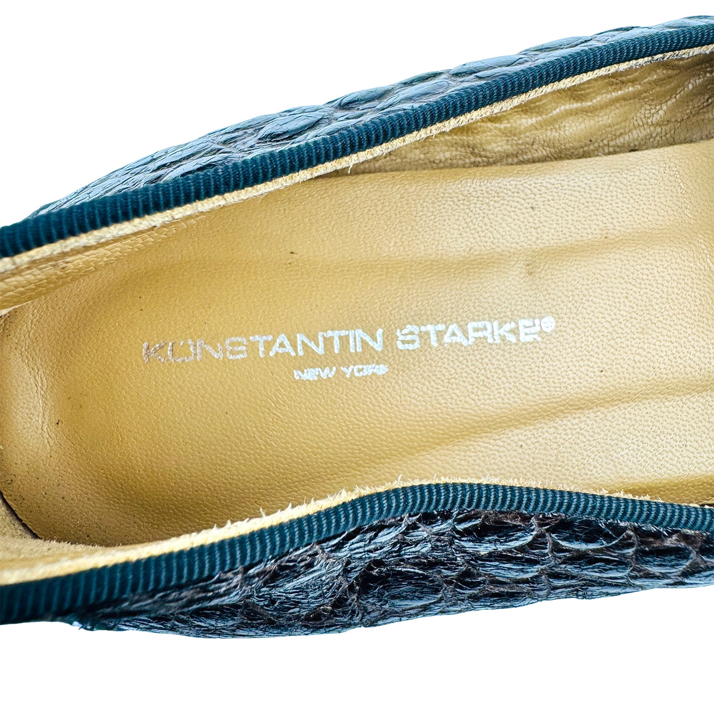 Konstantin Starke Crocodile Leather Lion Bit Loafers (Size 41)