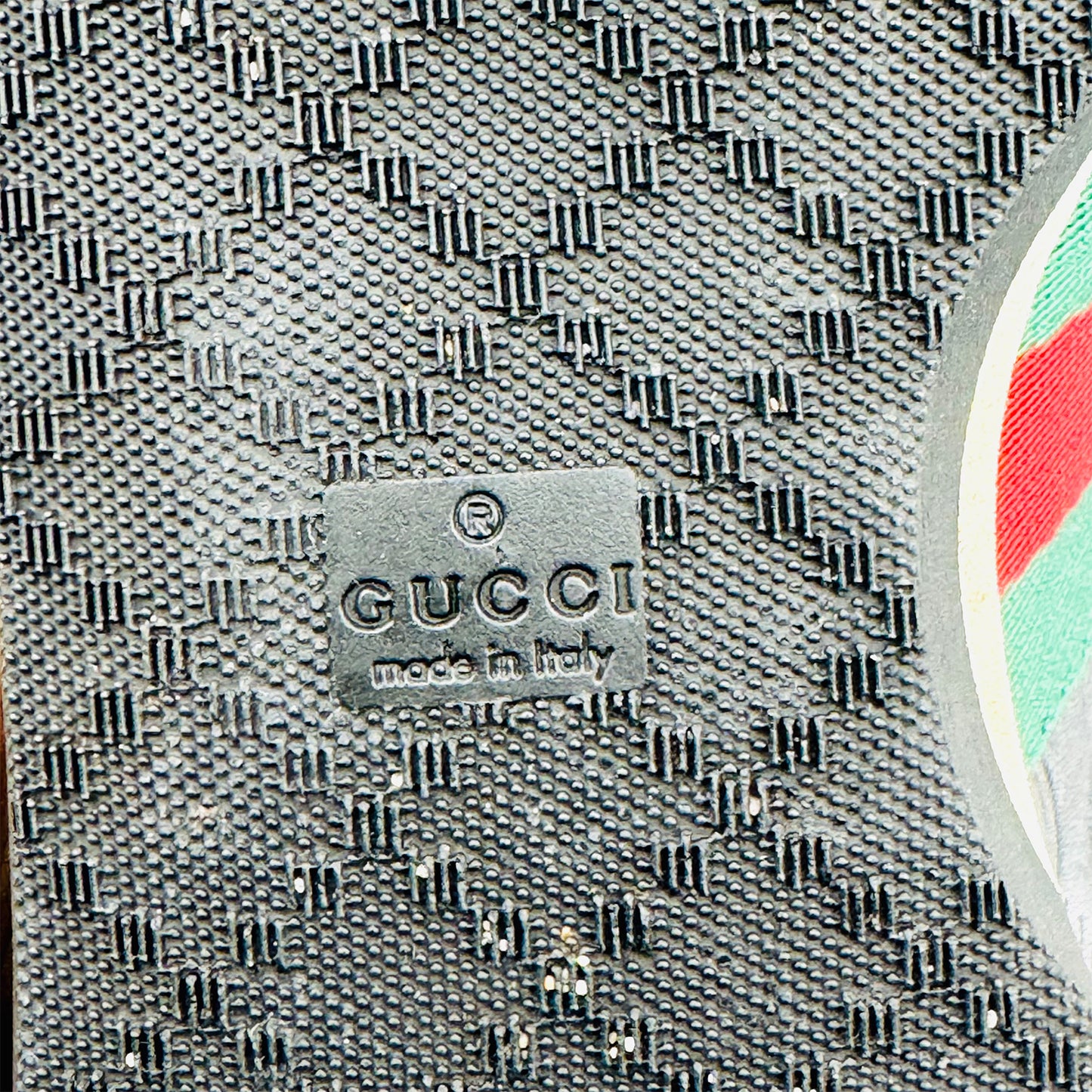 Gucci Men's Black Leather Suede Sneakers (Size 39.5/40)