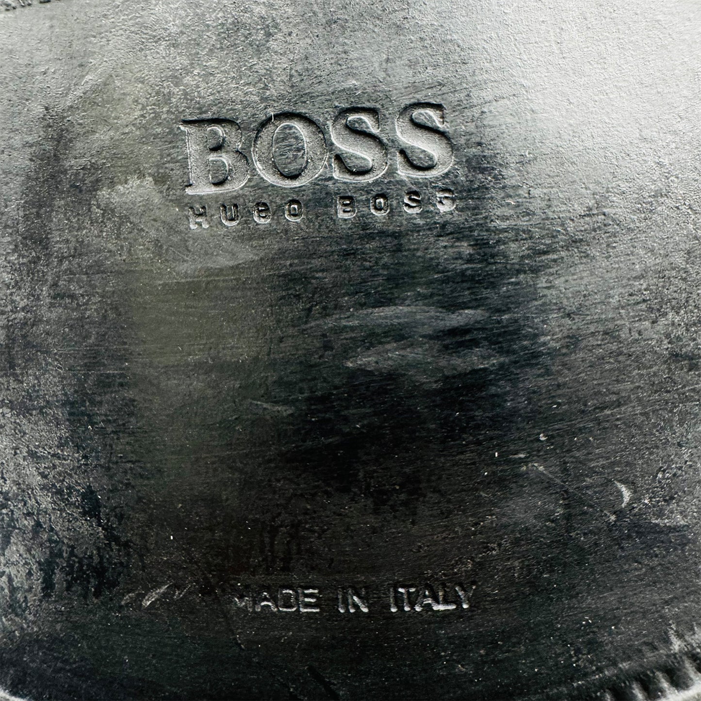 Hugo Boss Men's Black Leather Derby Shoes (Size 42.5/43)