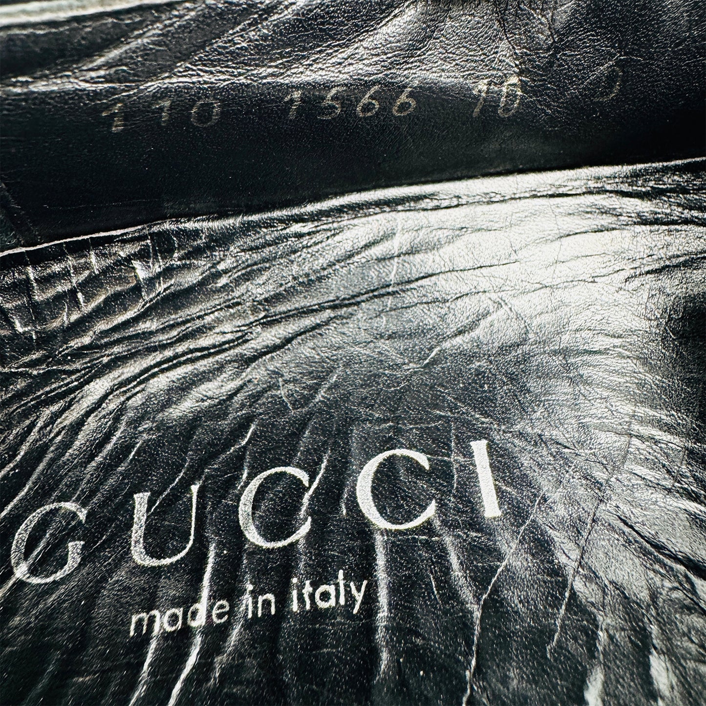 Gucci Men's Black Leather Loafers (Size 44)
