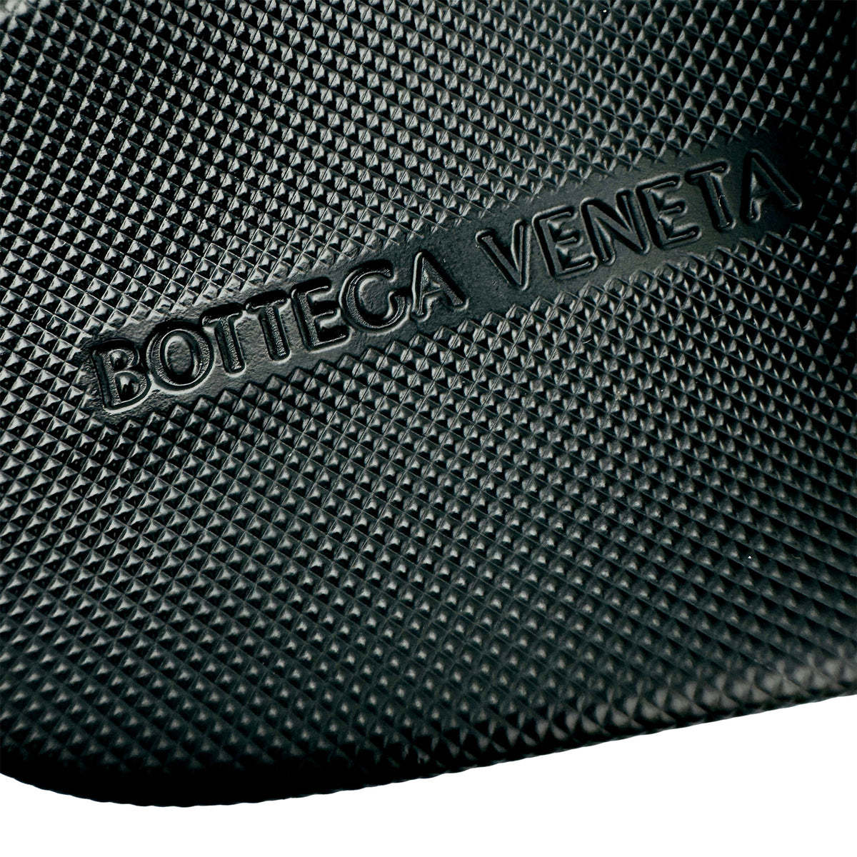 Bottega Veneta The Slider Black Rubber Slides (Size 42)