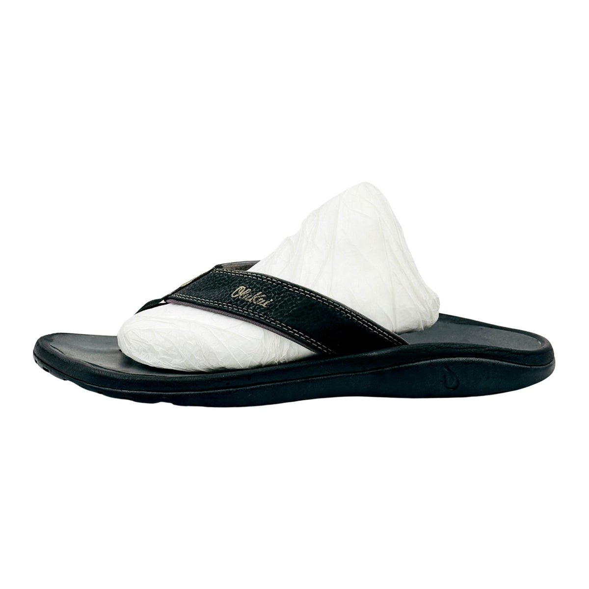 OluKai Men's Ohana Black Flip Flops (Size 44) - 10110-4042