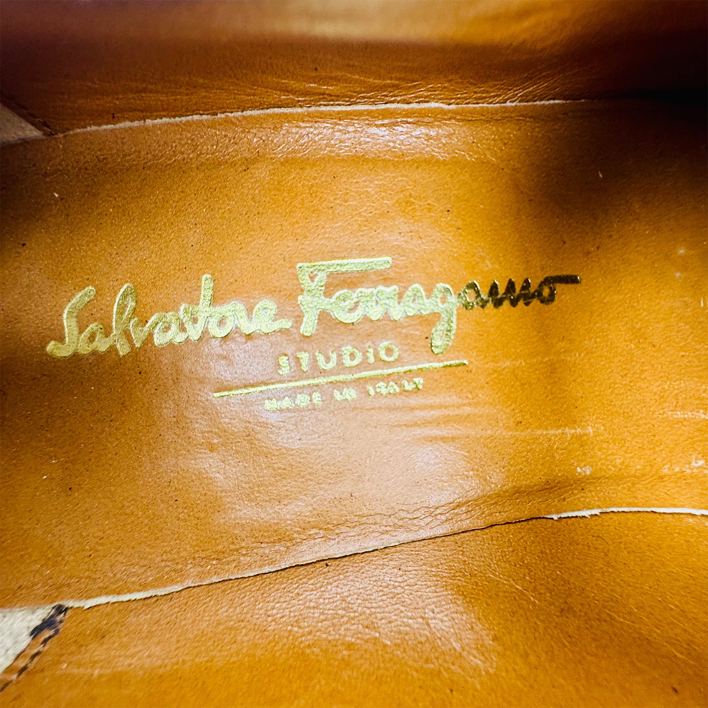 Salvatore Ferragamo Men's Brown Derby Shoes (Size 42)