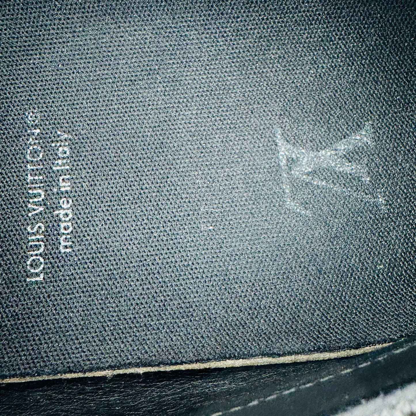 Louis Vuitton Black Leather Racer Moccasin (Size 44)