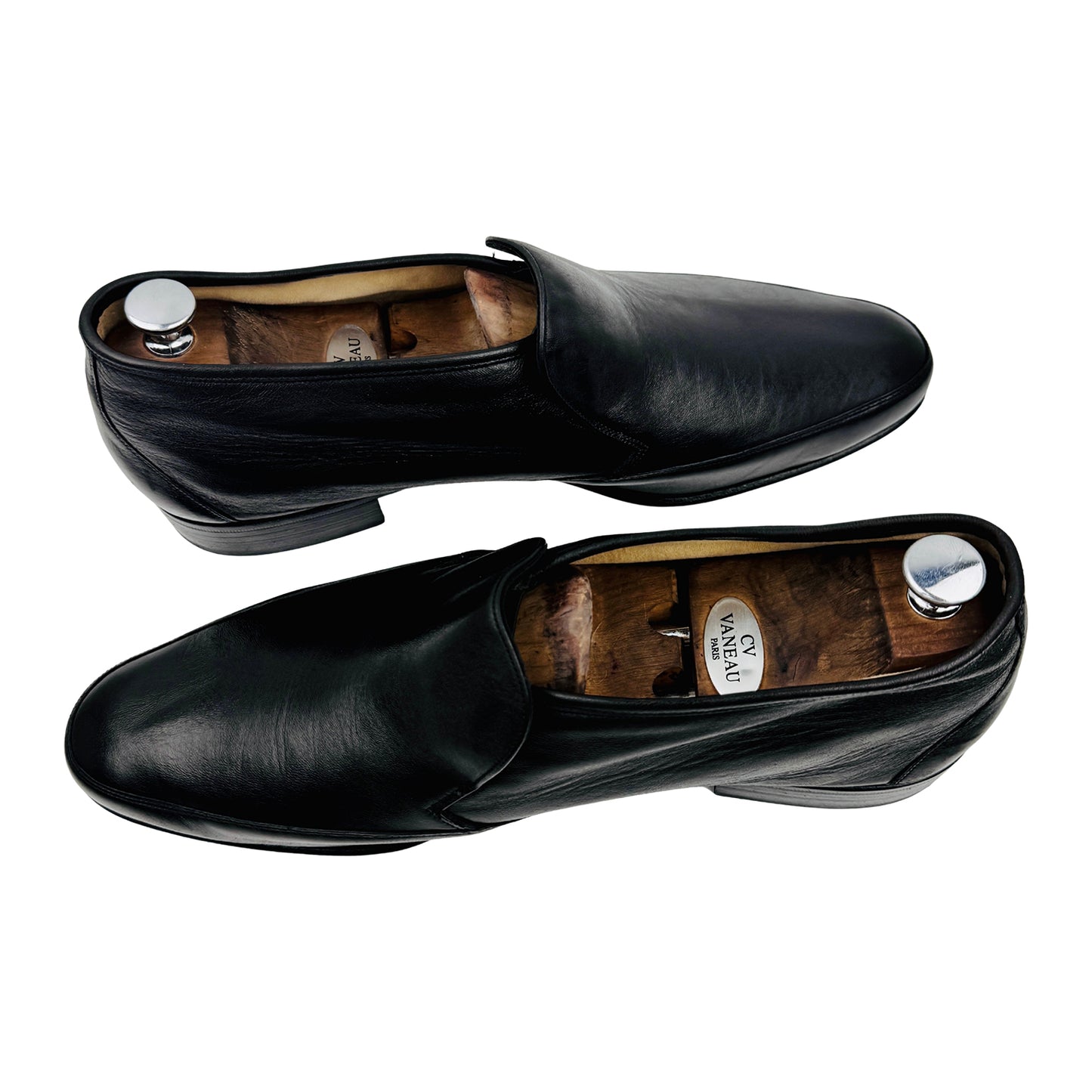 Bally Men's Black Leather Loafers (Size 45)