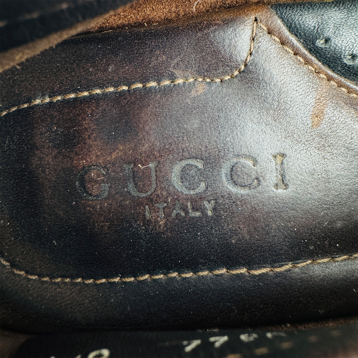 Gucci Dark Brown Leather Horsebit Driving Loafers (Size 39)