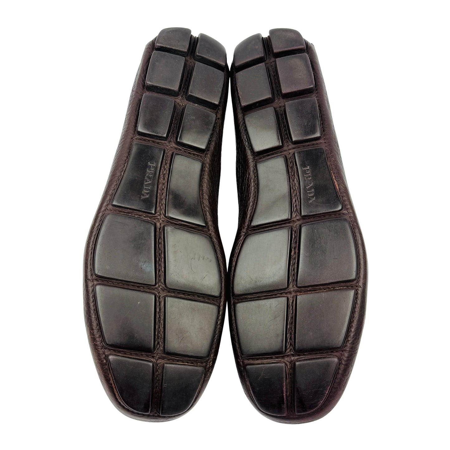 Prada Men's Saffiano Driving Leather Loafers (Size 44/44.5) - 2DD003