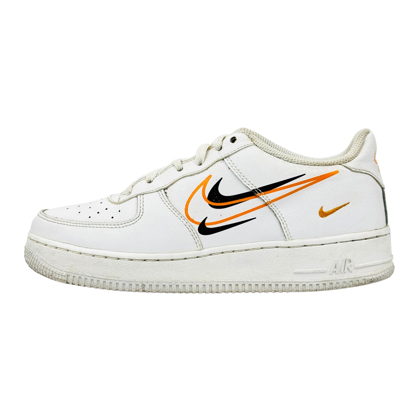 Nike Air Force 1 Low GS Multi-Swoosh Sneakers (Size 38.5) - DV7141-100