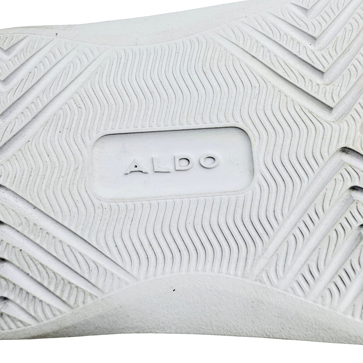 Aldo Grey White Knit Adjustable Strap Slides (Size 41)