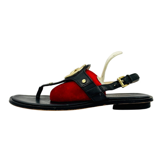 Michael Kors Women's Aubrey Black Thong Sandals (Size 37)