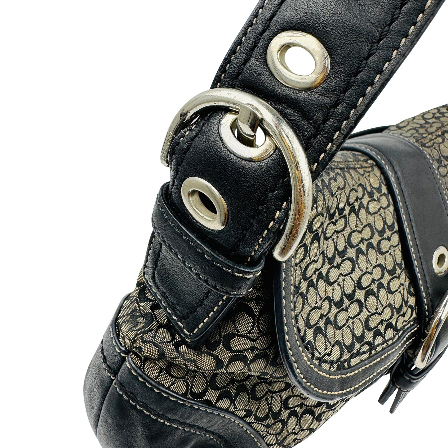 Coach Soho Signature Buckle Flap Shoulder Bag
