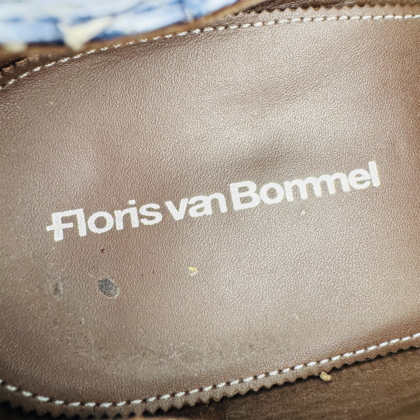 Floris van Bommel Snake Textured Derby Shoes (Size 44/44.5)
