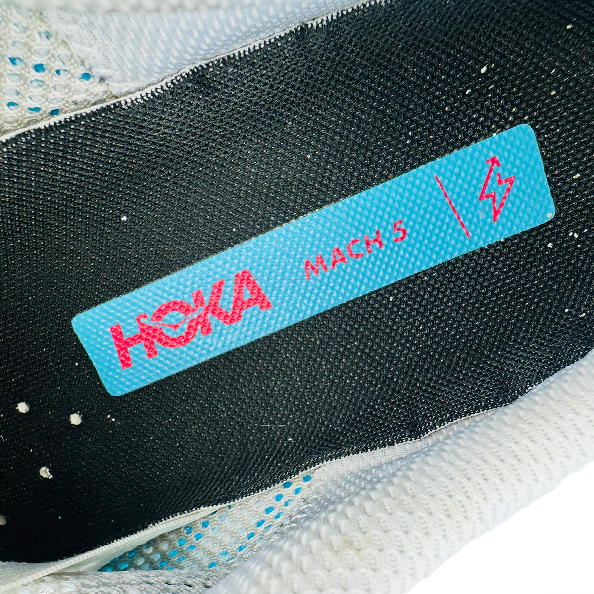 Hoka Mach 5 'White Scuba Blue' Shoes (Size 42.5) - 1127893-WSBB