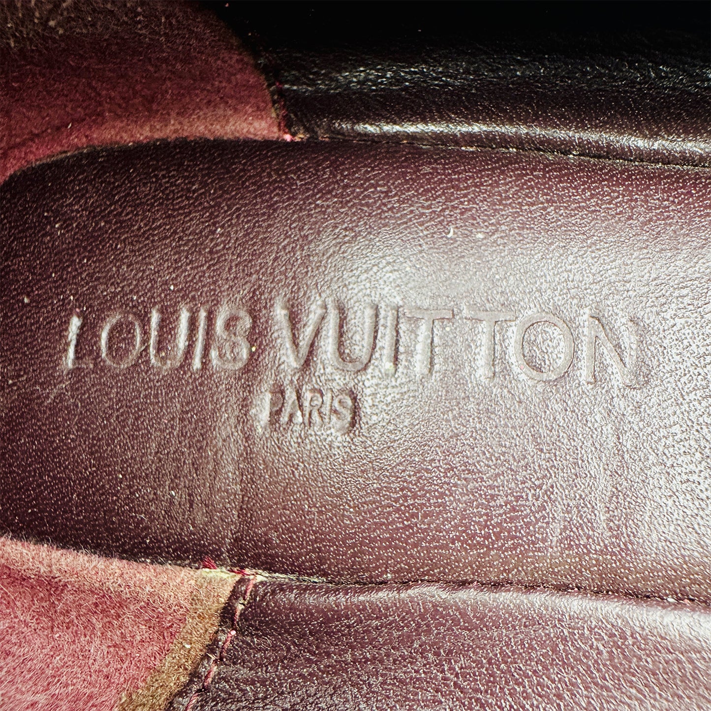 Louis Vuitton Debbie Burgundy Ballet Flats (Size 35)