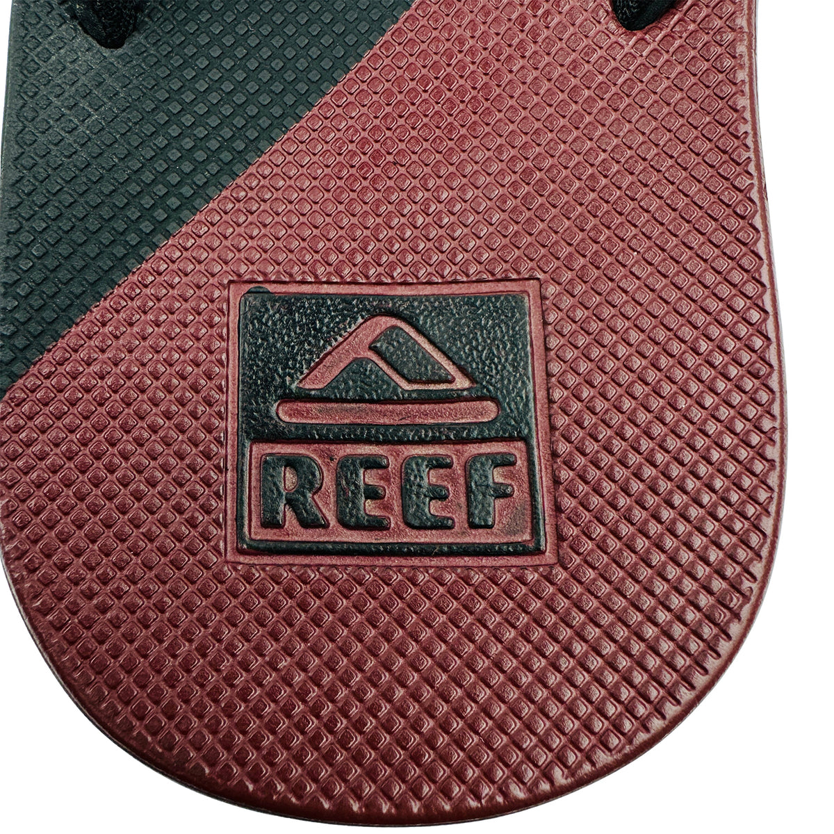 Reef Men's Black Burgundy Flipflops (Size 42)
