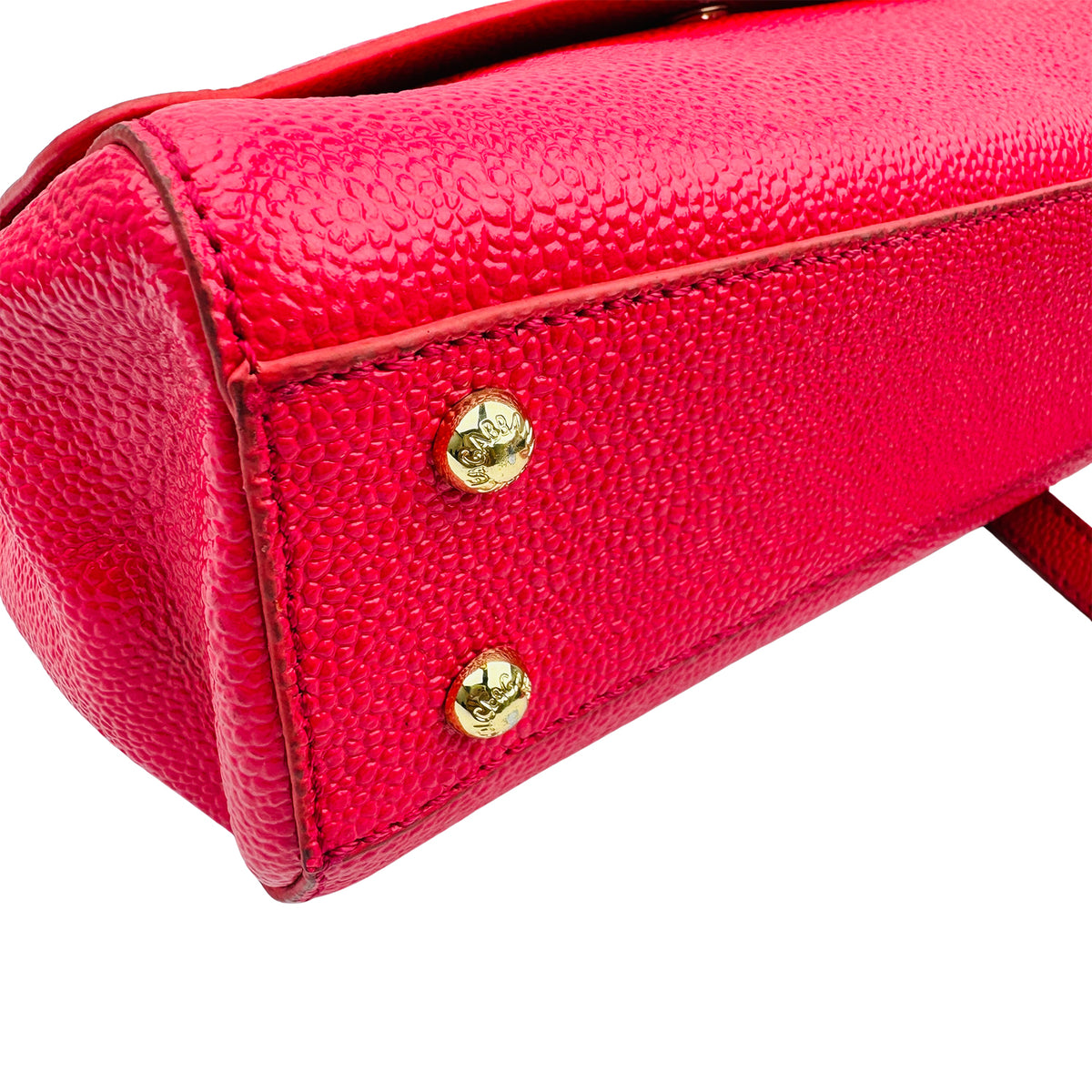 Dolce & Gabbana Sicily 'Fuchsia Pink' Leather Handbag
