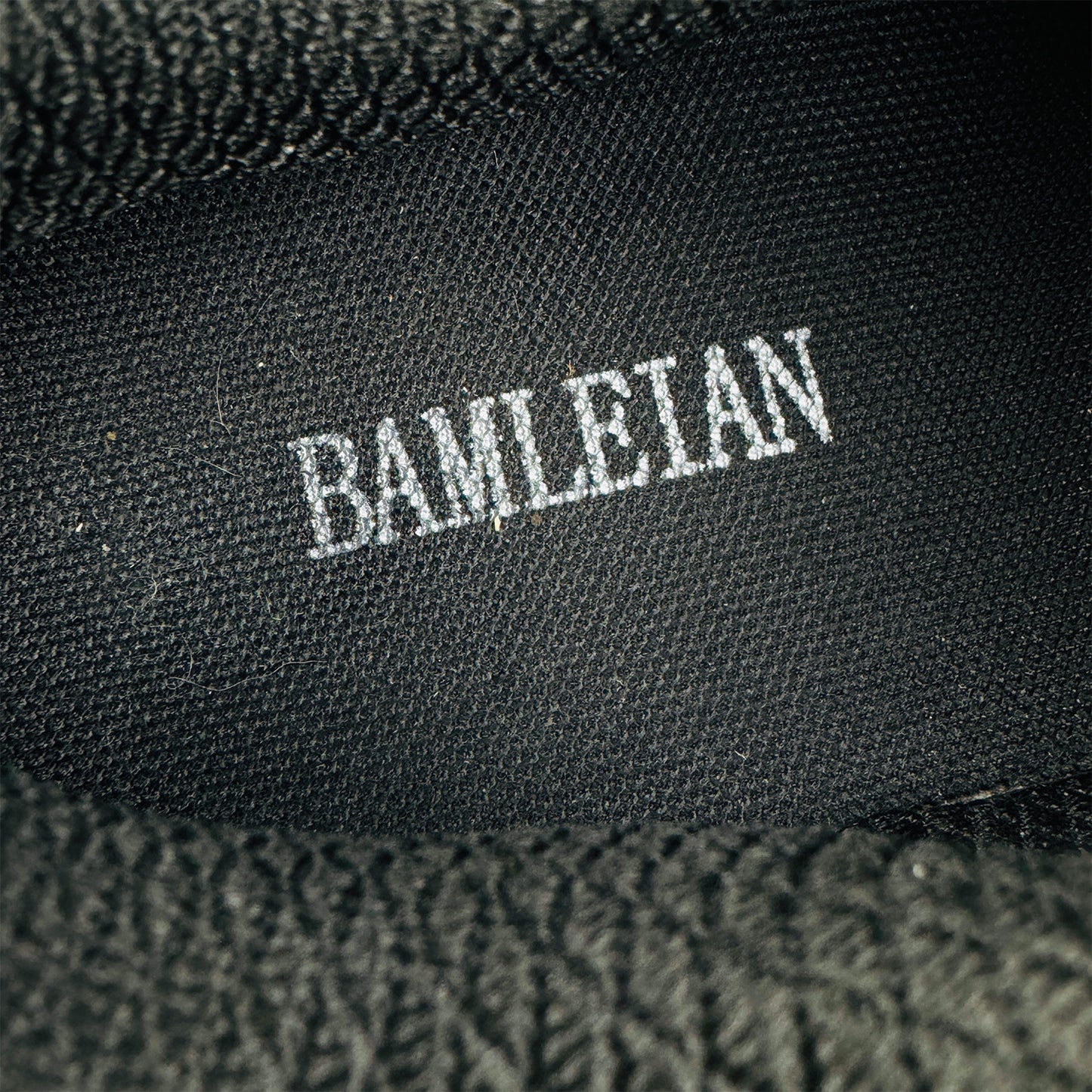 Bamleian Men's 'Black Silver' Sneakers (Size 42)