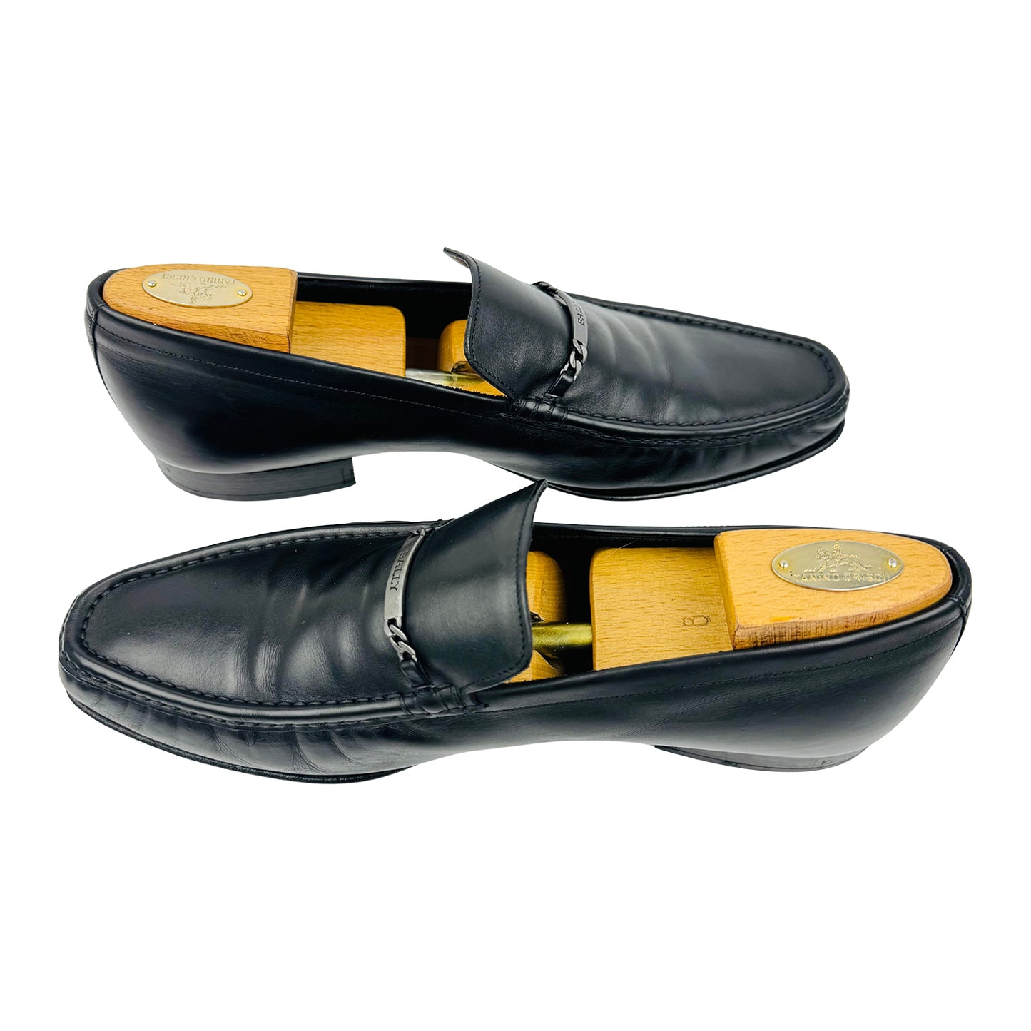 Bally Men's Black Horsebit Loafers (Size 43/43.5)