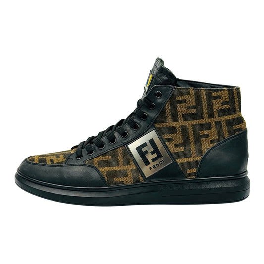Fendi Men's FF Monogram High-Top Sneakers (Size 43.5/44)