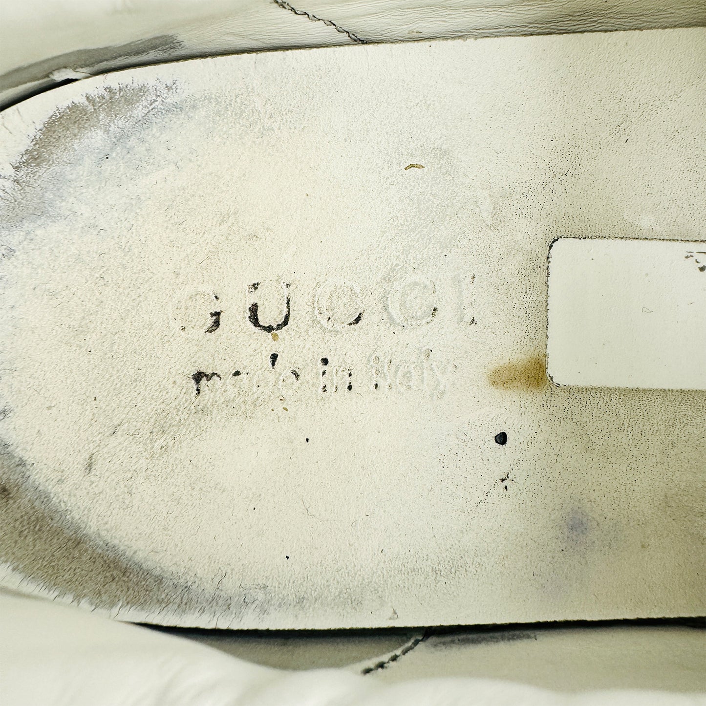 Gucci Ace White Leather Sneakers (Size 42) - 478190