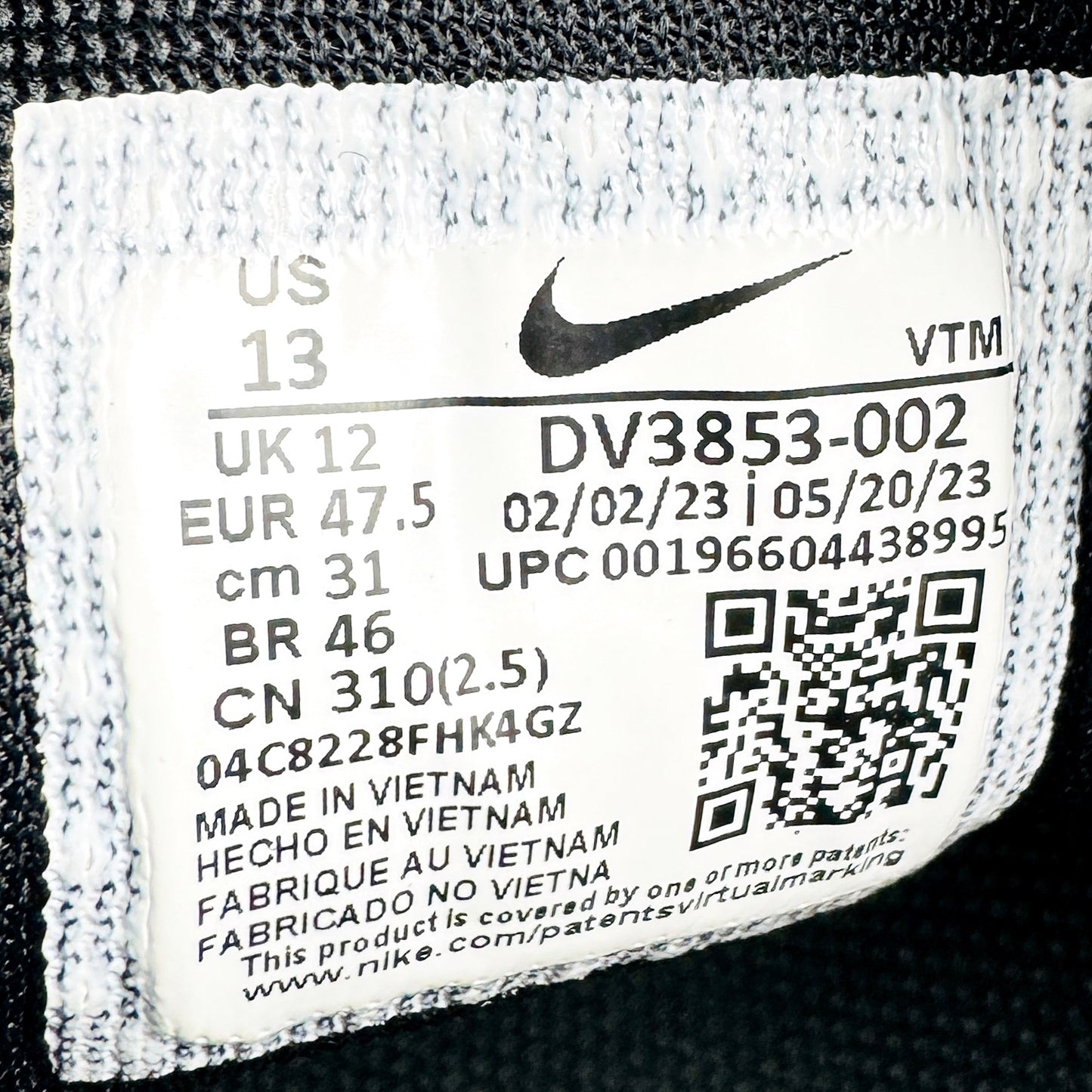 Nike Air Zoom Pegasus 40 Shoes (Size 47.5) - DV3853-002