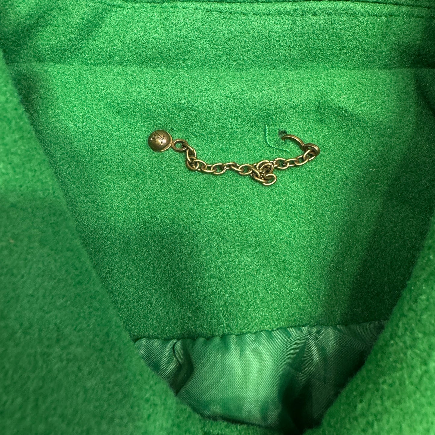 Louis Vuitton Men's Green Varsity Jacket (Size Medium)