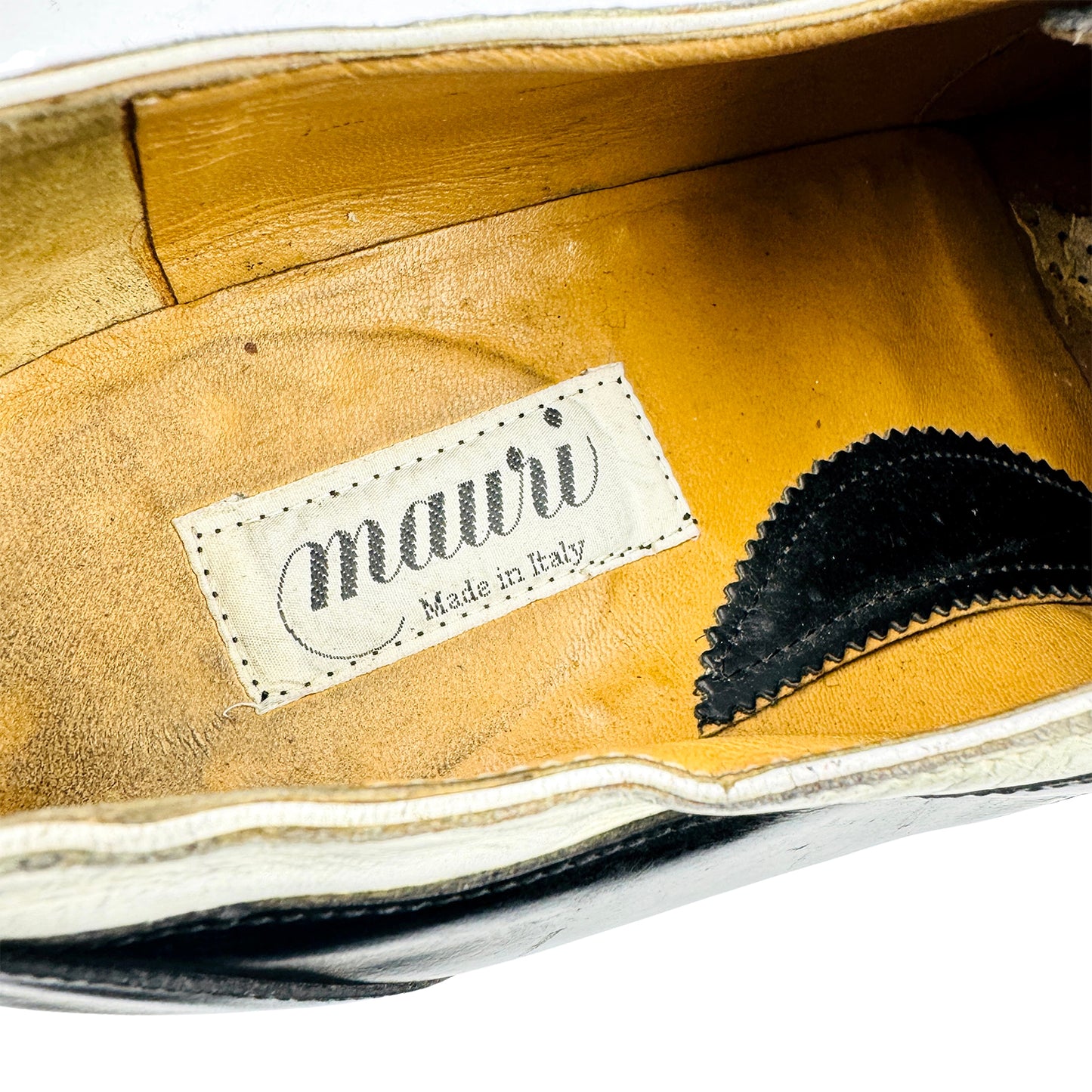 Mauri 'Black White' Gold Ornamented Shoes (Size 44/44.5)