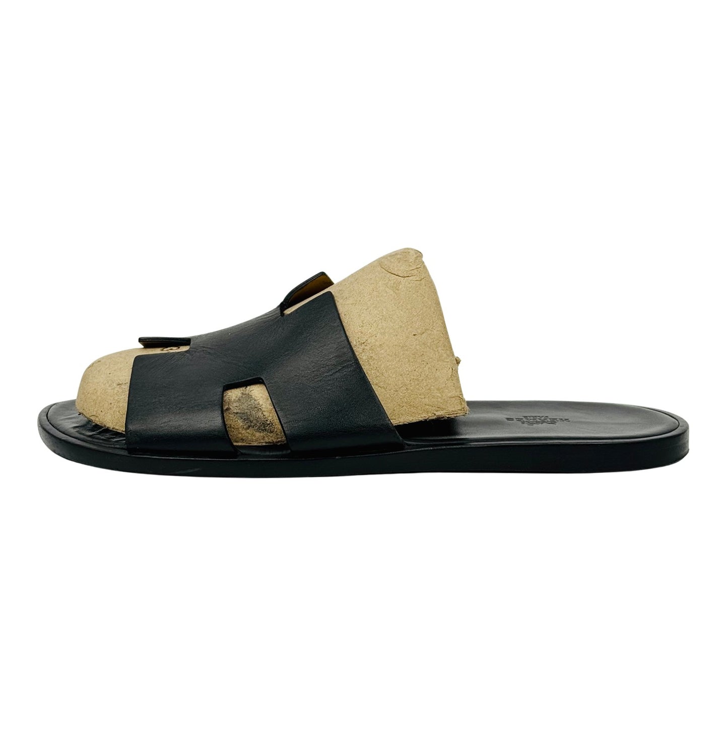 Hermès Izmir Black Sandal Slippers (Size 45/46)