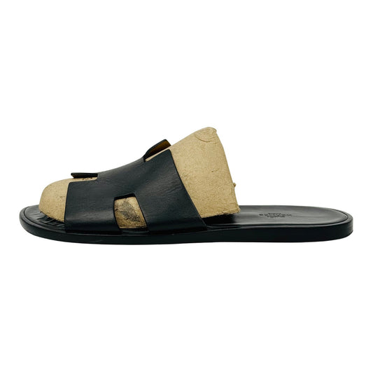 Hermès Izmir Black Sandal Slippers (Size 45/46)